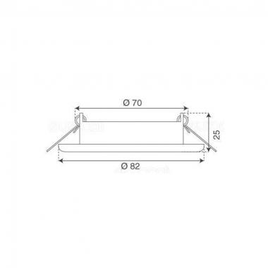 FARO INCASSO SOFFITTO CORNICE SATINATO TONDO ORIENTABILE FORO 74MM GU10 /G5.3 product photo Photo 01 3XL