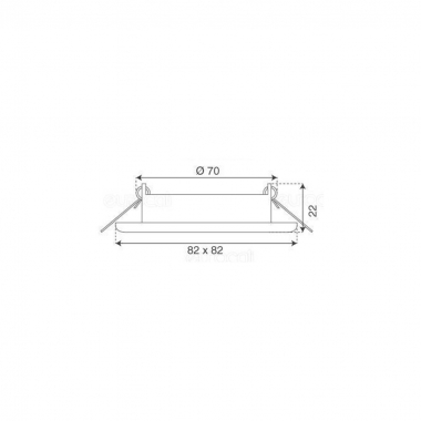 FARO INCASSO SOFFITTO CORNICE CROMO QUADRATO ORIENTABILE FORO 74MM GU10/G5.3 product photo Photo 03 3XL