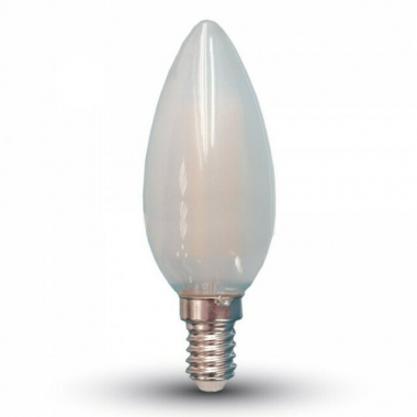 LAMPADA LED FILAMENTO E14 OLIVA SATINATA 4W LUCE CALDA product photo Photo 03 3XL