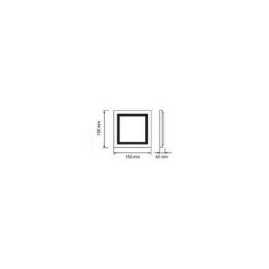 PLAFONIERA LED QUADRATA 8W DOPPIA LUCE TWIN LUCE CALDA 150X150MM product photo Photo 03 3XL