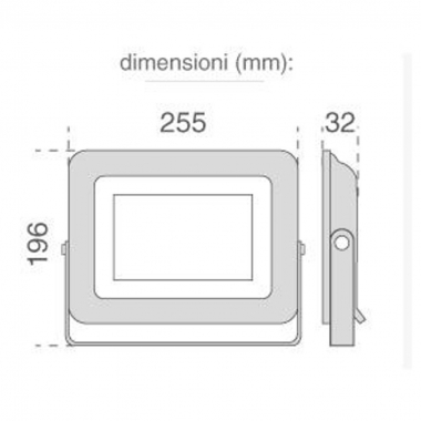 FARO ESTERNO LED NUOVO ULTRA SLIM  50W LUCE FREDDA BIANCO TIPO 5906 product photo Photo 02 3XL