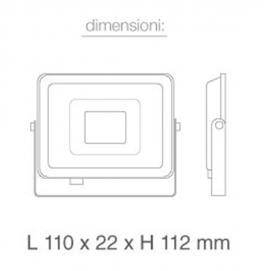 FARO ESTERNO LED NUOVO ULTRA SLIM  10W LUCE CALDA BIANCO TIPO 5943 product photo Photo 03 3XL