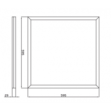 PANNELLO LED PLAFONE E INCASSO 60X60 600X600 70W 4000K 5950LM LUCE NATURALE product photo Photo 04 3XL