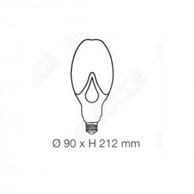 LAMPADA LED E27 ED90 OPALE 40W LUCE NATURALE  TIPO 7133 product photo Photo 01 3XL