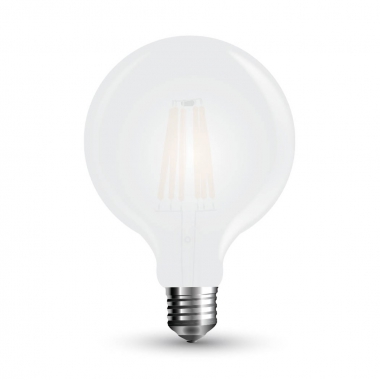 LAMPADA LED FILAMENTO E27 GLOBO G125 SATINATA 7W LUCE CALDA TIPO 7189 product photo Photo 02 3XL