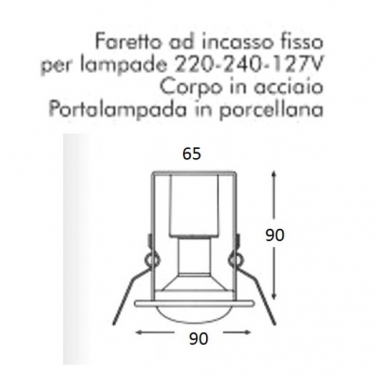 FARO INCASSO FI E14CR product photo Photo 02 3XL