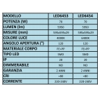 PANNELLO LED PLAFONE E INCASSO 60X60 600X600 70W 4000K 5950LM LUCE NATURALE product photo