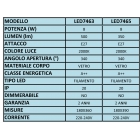 LAMPADINA LAMPADA VINTAGE XL BOMB E27 8W ? 18 X H 36 CM DECORATIVA LED CLASSIC product photo