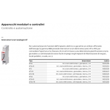 INTERRUTTORE ORARIO ANALOGICO SETTIMANALE CON RISERVA 2 MODULI - ABB M231245 product photo