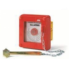 QUADRO PARETE EMERGENZA IP55 ROSSO CON PULSANTE LUMINOSO + MARTELLO - ABB 13180 product photo