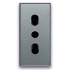 LIFE TOUCH PRESA BIPASSO 2P+T 10/16A ALLUM 1M - AVE 443006/15TS - AVE 443006/15TS product photo