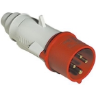 SPINA MOBILE DRITTA 16A - 400V - 2P+T - IP44 - 50-60HZ - COLORE ROSSO - BTICINO CSM216/43 product photo
