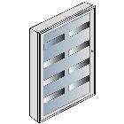 BTDIN-QUADRO PARETE LAMIERA 96DIN C/PORT.TRASP - BTICINO E109C/96D - BTICINO E109C/96D product photo
