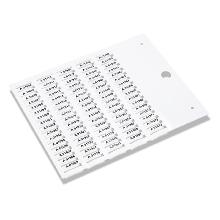 CEMBRE 42092B TARGHETTE SEGNACAVO PREFUSTELLATE PER TUBETTI PMF 4x15 COLORE BIANCO - CEMBRE 42092B product photo