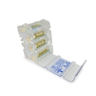 MORSETTIERA TETRAPOLARE DA QUADRO 100A 7 FORI 4 MODULI DIN  CM1054 - CONTACT ITALIA CM1054 product photo