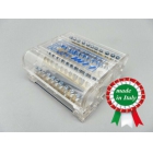 MORSETTIERA BIPOLARE DA QUADRO 125A 15 FORI 8 MODULI DIN  CM1252 - CONTACT ITALIA CM1252 product photo