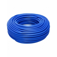 TUBO FLESSIBILE CORRUGATO 20 MM AZZURRO IN MATASSA 100 MT - REP20BL product photo