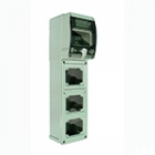 QUADRO CON FINESTRA TRASPARENTE 3 PRESE FISSE IP66 - PALAZZOLI 579823 product photo