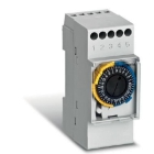 INTERRUTTORE ORARIO ELETTROMECCANICO A CAVALIERI GIORNALIERO CN RISERVA DI CARICA 2 DIN - PERRY ELECTRIC 1IO0022 product photo