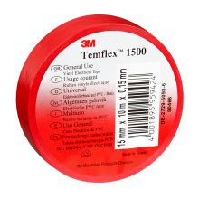 TEMFLEX 1500  ROSSO 25X25X0,15 NASTRO PV - 3M ITALIA 1500/25X25RO - 3M ITALIA 1500/25X25RO product photo
