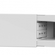 PRESA A SCOMPARSA PER SCATOLA DA INCASSO A 3 MODULI COMPLETA, BIANCO - 4 BOX 4B/01/014 product photo