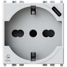 PRESA P40 2P+T 16 A PER VIMAR PLANA BIANCA - 4 BOX 4B.V14.P40 product photo