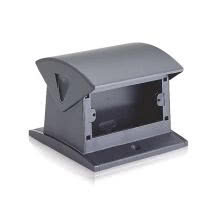 TORRETTA CONCEPT GRAFITE 4+4 POSTI - ABB 10501 - ABB 10501 product photo