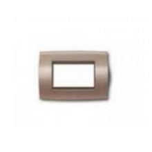 PLACCA SOFT METALLO 3 MODULI VIOLA AURORA ELOS - ABB 2CSE0333SFZ product photo