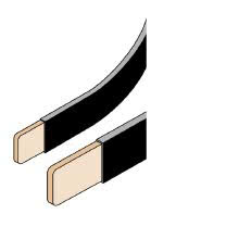 ABB Sace - N.2 Barre flessibili sezione 24x6mm IN=500A L=2000mm - ABB BF4002 product photo