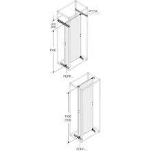 N.2 traverse per vano cavi lamiera zincata P=900mm - ABB PCCM0900 product photo