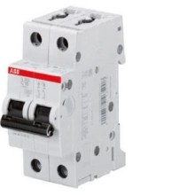 INTERRUTTORE MAGNETOTERMICO AUTOMATICO 6KA 2P CURVA B 20A - ABB S202/B20 product photo