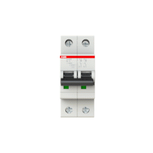 INTERRUTTORE MAGNETOTERMICO 2P C1 6KA 2 MODULI - ABB S202/C1 product photo