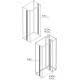 MONTANTE INTERMEDIO KIT INT. H=1800MM - ABB PUKI1800 product photo Photo 01 2XS