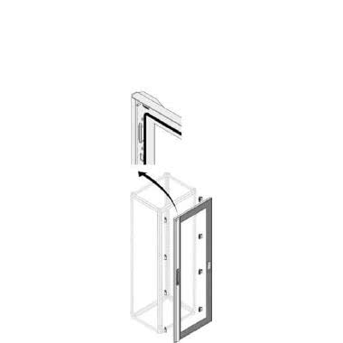 Porta vetro IP65 24 moduli DIN H=1800mm L=600mm - ABB PDLG1866 product photo Photo 01 3XL