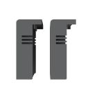 LTC XT5 4P COPRITERMINALI BASSI 2PCS - ABB 1SDA105019R1 - ABB 1SDA105019R1 product photo