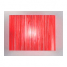 PLAFONIERA TAYITA PARETE ROSSA E27 100W MAX DIMENSIONI L24 X H24 SP 10 CM - ANTEA LUCE 5624.24 product photo