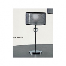 LAMPADA TAVOLO CELINE E14 40 W MAX DIMENSIONE H40 DIAMETRO 20 CM NERO - ANTEA LUCE 5897/20 product photo