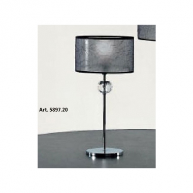 LAMPADA TAVOLO CELINE E14 40 W MAX DIMENSIONE H40 DIAMETRO 20 CM NERO - ANTEA LUCE 5897/20 product photo Photo 01 3XL
