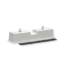 KLIMA-BASE PAVIM.IN PLASTICA 420X72X120MM - ARNOCANALI NBP420 - ARNOCANALI NBP420 product photo