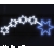 LUCI FIGURA LUMINOSA BIFACCIALE 5 STELLE BLU BIANCO FREDDO DECORAZIONE NATALE - ARTELETA IA0222 product photo Photo 01 2XS