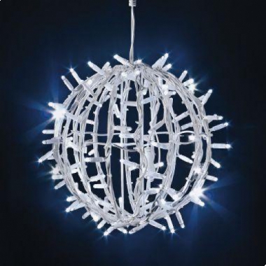 DECORAZIONE NATALE PALLA LUMINOSA DIAMETRO 80CM BIANCO FREDDO - ARTELETA BL80 product photo Photo 01 3XL