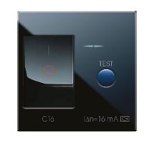 LIFE TOUCH INT.MGT.DIFF.1P+N 16A 10MA 3KA NERO 2M - AVE 442062X16 - AVE 442062X16 - AVE 442062X16 product photo