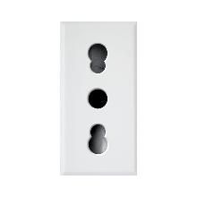 PRESA BIPASSO 2P+T 10/16A WHITEK 1M - AVE 446006/15TS - AVE 446006/15TS product photo