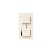 BLANC DOPPIO PULSANTE 1P 16A NA C/FRECCE 1M - AVE 45956 - AVE 45956 - AVE 45956 product photo