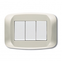 PLACCA BANQUISE TECNOPOLIMERO 3 MODULI SERIE BANQUISE - AVE 45PB03BMC product photo