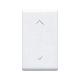 Commutatore Banquise S45 colore RAL 9016, a tre posizioni con frecce, 1P 10AX - 1 Mod. - AVE 45B51 product photo Photo 01 2XS