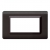 SISTEMA 44 PLACCA TECN.44 GRIGIO SCURO LUC. 4M 44PY04GSL - AVE 44PY04GSL product photo Photo 02 2XS