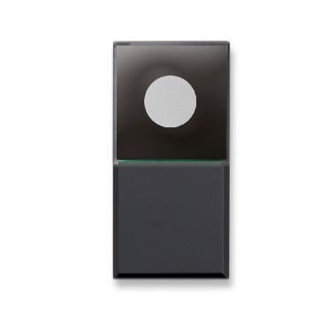 Pulsante con spia, Tekla S44, colore grigio Tekla, 1P NA 10A 250V - finitura opaca - 1 Mod. - AVE 445050 product photo Photo 01 3XL