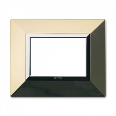 PLACCA ZAMA44 OTTONE LUCIDO 3 MODULI - AVE 44P93OT product photo Photo 01 3XL