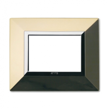 PLACCA ZAMA44 OTTONE LUCIDO 3 MODULI - AVE 44P93OT product photo Photo 02 3XL